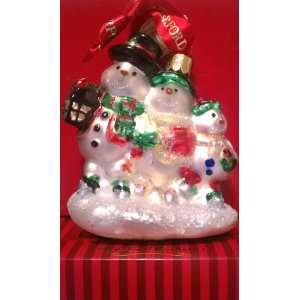  Waterford Holiday Heirlooms Snowman Family 4 Christmas 