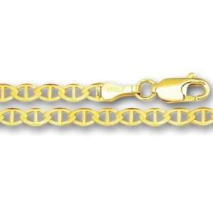  14K Yellow Gold Mariner Link Chain ( Width 3.2 mm) Length 