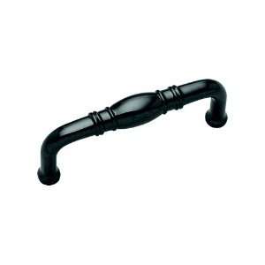  Belwith K47 BLN   Traditional Handle, Centers 3, Black 