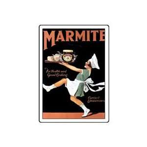 Marmite (Maid with Tray) steel fridge magnet (hb)