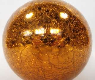 Kugel Midwest 6 Gold Crackle Glass Christmas Tree Ornament  