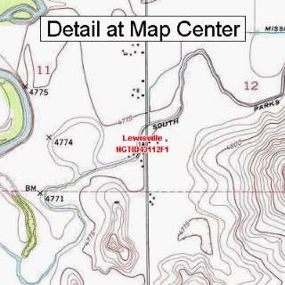  USGS Topographic Quadrangle Map   Lewisville, Idaho 