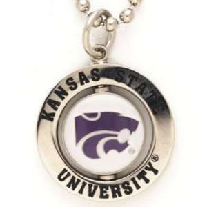  KANSAS STATE WILDCATS OFFICIAL LOGO MEDALLION NECKLACE 