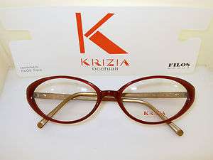 Lot of 7 New Krizia Plastic Frames Made in Italy KZ015 Red  