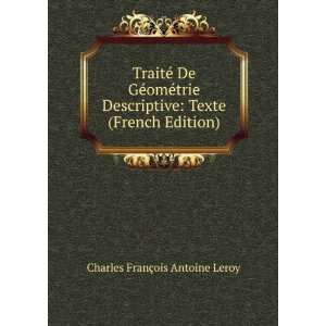    Texte (French Edition) Charles FranÃ§ois Antoine Leroy Books
