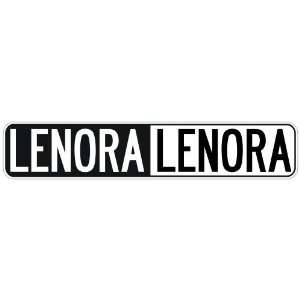   NEGATIVE LENORA  STREET SIGN