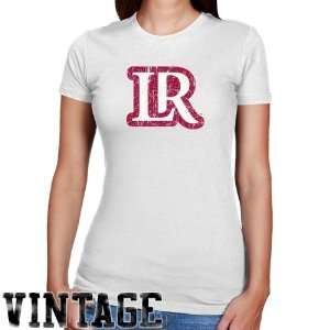  NCAA Lenoir Rhyne Bears Ladies White Distressed Logo 