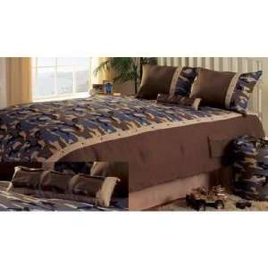  Kathy Ireland Camouflage 3 Piece Comforter Bed Set (Full 