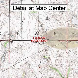   Map   Leedey SW, Oklahoma (Folded/Waterproof)