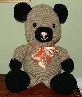 Handmade Crocheted Kola Bear Stuffed Animal Toy  