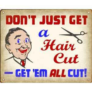  Classic Hair Cut Joke Retro Sign / Wall Plaque