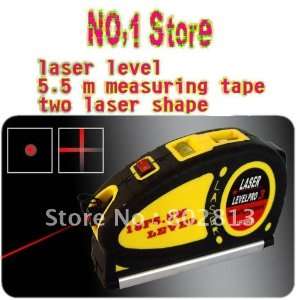  whole new laser level with 5.5m measuring tape+two lase 
