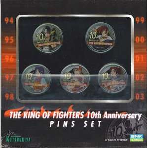   10th Anniversary The King of Fighters 5 Piece Pin Set Toys & Games