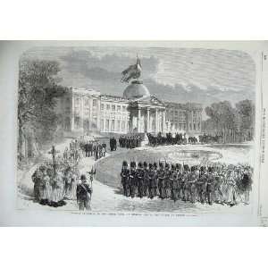  1869 Funeral Procession Prince Belgium Laeken Palace