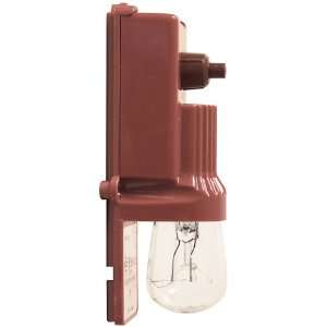    SINGLE PYGMY LIGHT WITH PUSH SWITCH BROWN