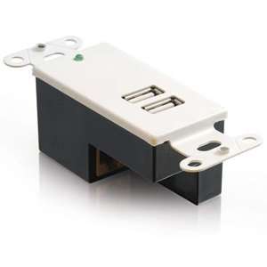  Cables To Go USB Faceplate Insert. 2PORT USB SUPERBOOSTER 