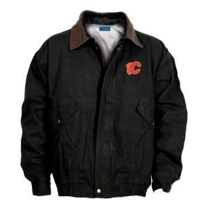  Calgary Flames Jacket Black Reebok Navigator Jacket 