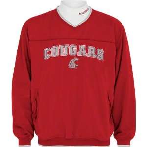  Washington State Cougars Windshirt/Long Sleeve Mockneck 