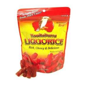 Kookaburra Licorice   Red, 10 oz bag, 12 count  Grocery 
