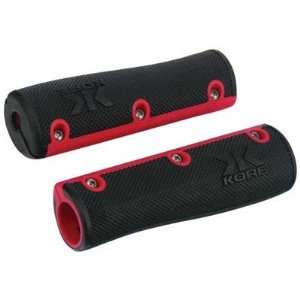  Kore Gripster Grips   1 Pair, Black/Red 