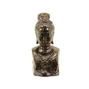  19.5 Quan Yin Look Ceramic Buddha Bust Statue