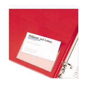 CRD21500CB   Business Card Pockets,Top Load,3 3/4x2 3/8,10/PK,Clear