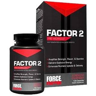   Factor   Factor 2 Pre Workout Nitric Oxide Booster   120 Capsules