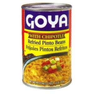 Goya Refried Pinto Beans With Chipotle 16 oz  Grocery 