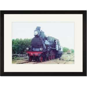  Black Framed/Matted Print 17x23, Russian Railway