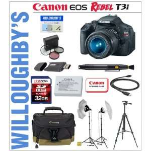 Canon EOS Rebel T3i 18 MP CMOS Digital SLR Camera with EF S 18 55IS II 