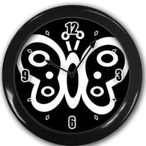  Butterfly Wall Clock Black Great Unique Gift Idea Office 