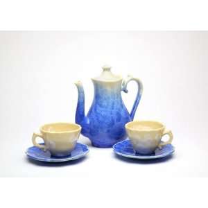   Teapots   Royal Blue/Mellow Yellow Tea Set/5