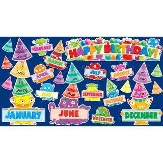   Friend Monsters Birthday Mini Bulletin Board, Multiple Colors