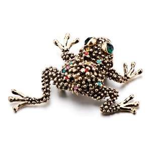 Cute Frog Colorful Dots Brooches And Pins