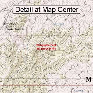   Topographic Quadrangle Map   Wahguyhe Peak, Nevada (Folded/Waterproof