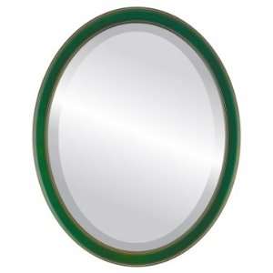    Toronto Oval in Hunter Green Mirror and Frame