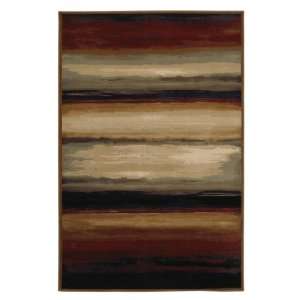  Townhouse Rugs Occident Black 8 Feet by 11 Feet Area Rug 