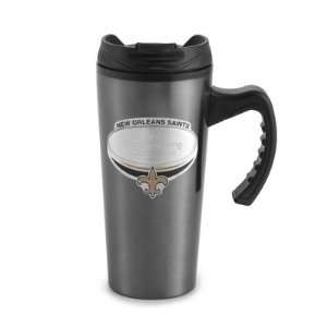  Personalized New Orleans Saints Gunmetal Travel Mug Gift 