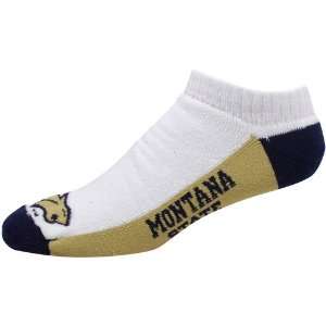  NCAA Montana State Bobcats White Color Block Ankle Socks 