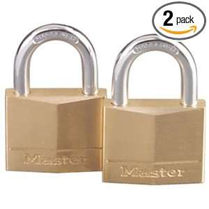 Master Lock 140T Solid Brass Keyed Alike Padlock with 1 9/16 Inch Wide 