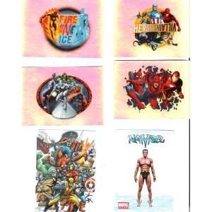   Collectible Sticker Lot of 11 Namor & Group Shots 