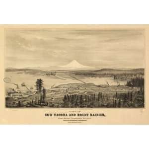  1878 map of Tacoma, Washington