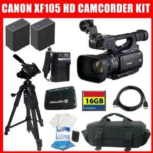  Canon XF105 HD Professional Camcorder + BP 975 Equivalent 