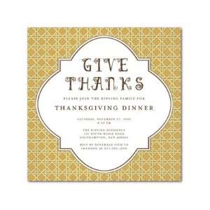 Thanksgiving Party Invitations   Classic Rattan By Shd2 