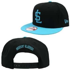 Salt Lake Bees 2 Tone 9Fifty Snapback Hat (Black/Vice Blue)  