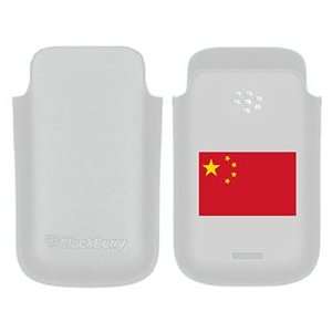  China Flag on BlackBerry Leather Pocket Case  Players 