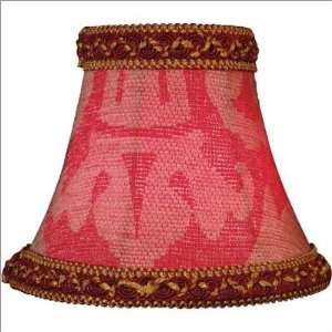   CH522+ 6 Jacquard Chandelier Bell Shade in Red Size 3T x 6B x 5SL