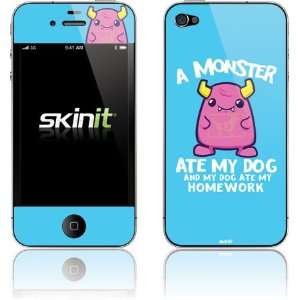  A Monster Ate My Homework skin for Apple iPhone 4 / 4S 