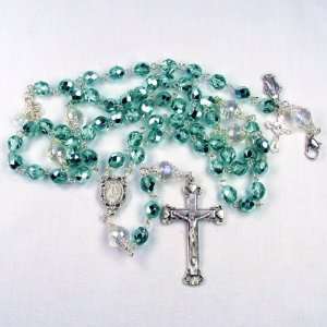  Ocean Breeze Metallic crystal rosary Jewelry