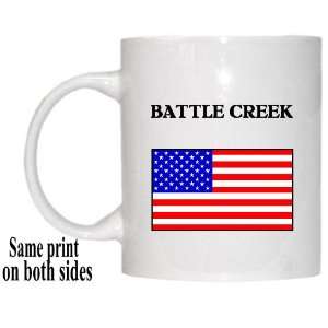  US Flag   Battle Creek, Michigan (MI) Mug 